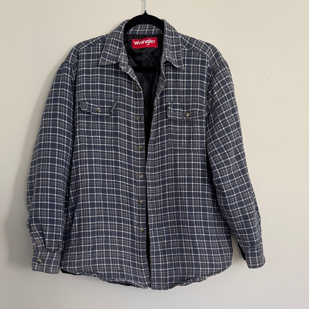 Wrangler Black and Gray Plaid Jacket